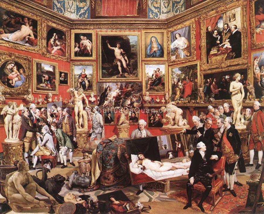 The Tribuna of the Uffizi - 约翰·佐法尼